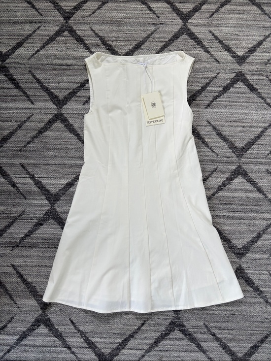 Peppermayo Dresses & Skirts - Peppermayo White Emelie Sleeveless Fit-and-Flare Mini Dress SZ4 NWT